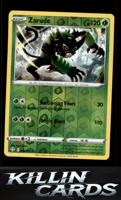 Reverse Holofoil Zarude 016/072 Pokemon Rare Shining Fates Card NM