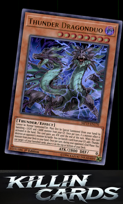 1st Edition Thunder Dragonduo MP19-EN170 YuGiOh Ultra Rare 2019 Gold Sarcophagus
