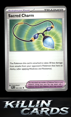 Sacred Charm - 093/094 093/094 Pokemon Uncommon ME02: Phantasmal Flames Card NM
