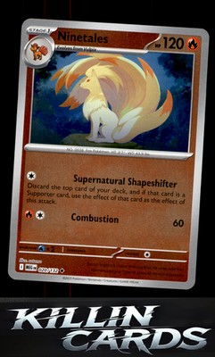 Reverse Holofoil Ninetales 020/132 Pokemon Uncommon ME01: Mega Evolution Card NM