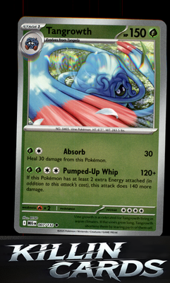 Reverse Holofoil Tangrowth 007/132 Pokemon Uncommon ME01: Mega Evolution Card NM
