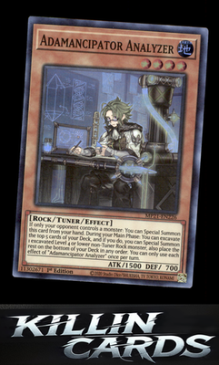 1st Edition Adamancipator Analyzer MP21-EN226 YuGiOh Super Rare 2021 Tin of Anci