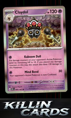 Claydol 095/197 Pokemon Rare SV03: Obsidian Flames Card NM