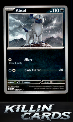 Reverse Holofoil Absol 063/094 Pokemon Common ME02: Phantasmal Flames Card NM