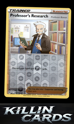 Reverse Holofoil Professor's Research 147/172 Pokemon Holo Rare SWSH09: Brillian