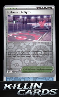 Reverse Holofoil Spikemuth Gym 169/182 Pokemon Uncommon SV10: Destined Rivals Ca