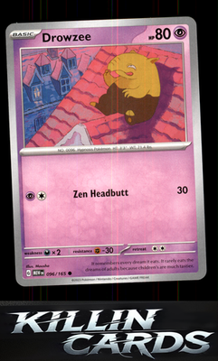 Drowzee 096/165 Pokemon Common SV: Scarlet & Violet 151 Card NM