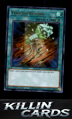 Foolish Return MAMA-EN084 YuGiOh Ultra Rare Magnificent Mavens Card NM