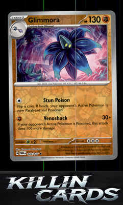Reverse Holofoil Glimmora 109/167 Pokemon Uncommon SV06: Twilight Masquerade Car