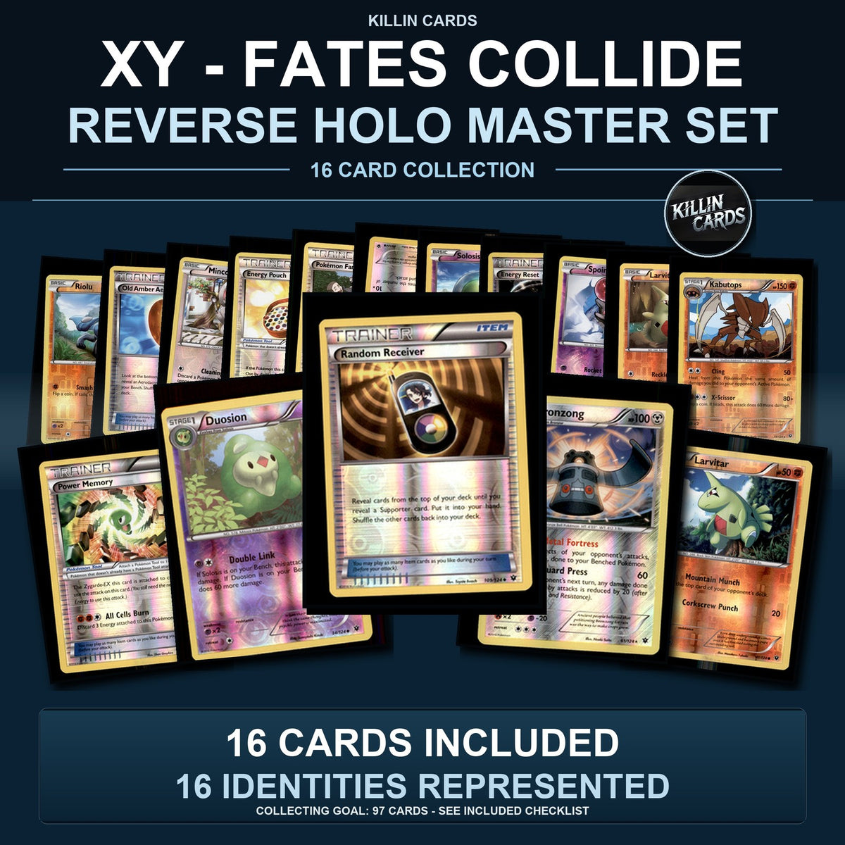 Pokemon TCG XY - Fates Collide Reverse Holo Master Set 16 Reverse Holo Card