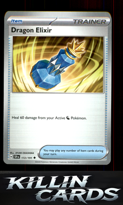 Dragon Elixir 172/191 Pokemon Uncommon SV08: Surging Sparks Card NM