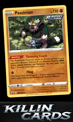 Passimian 088/198 Pokemon Rare SWSH06: Chilling Reign Card NM