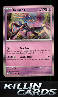 Xerneas 064/132 Pokemon Rare ME01: Mega Evolution Card NM