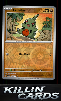 Reverse Holofoil Larvitar 047/131 Pokemon Common SV: Prismatic Evolutions Card N