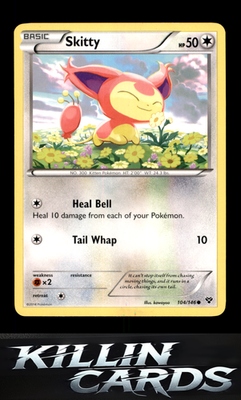 Skitty 104/146 Pokemon Common XY Base Set Card NM