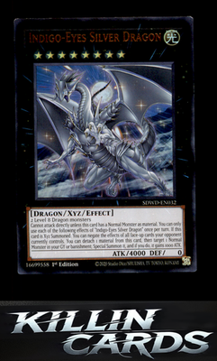 1st Edition Indigo-Eyes Silver Dragon SDWD-EN032 YuGiOh Ultra Rare Structure Dec
