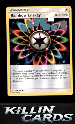 Rainbow Energy 137/149 Pokemon Uncommon SM Base Set Card NM
