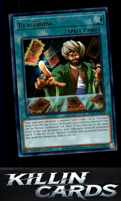 1st Edition Reasoning (UR) RA01-EN052 YuGiOh Ultra Rare 25th Anniversary Rarity