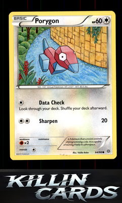 Porygon 64/98 Pokemon Common XY - Ancient Origins Card NM