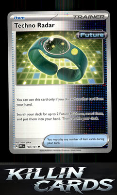 Techno Radar 130/131 Pokemon Uncommon SV: Prismatic Evolutions Card NM