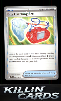 Bug Catching Set 102/131 Pokemon Uncommon SV: Prismatic Evolutions Card NM