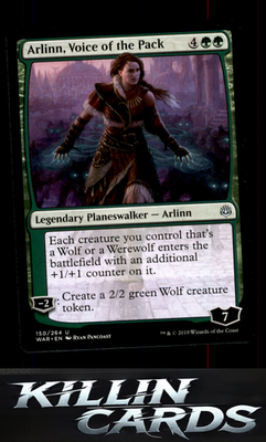 Arlinn, Voice of the Pack 150 Magic U War of the Spark Card NM