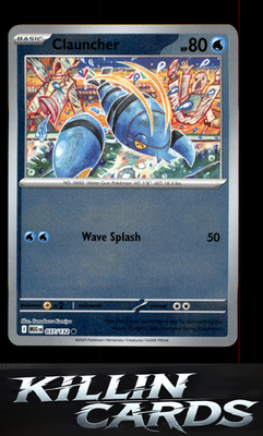Reverse Holofoil Clauncher 037/132 Pokemon Common ME01: Mega Evolution Card NM