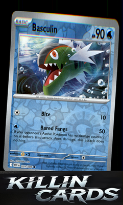 Reverse Holofoil Basculin 024/086 Pokemon Common SV: White Flare Card LP