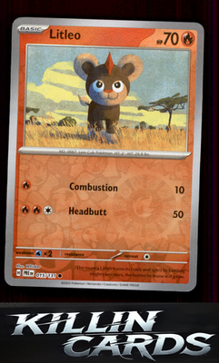 Reverse Holofoil Litleo 015/131 Pokemon Common SV: Prismatic Evolutions Card NM