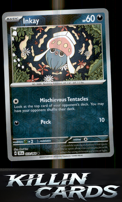 Reverse Holofoil Inkay 033/064 Pokemon Common SV: Shrouded Fable Card NM