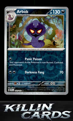Reverse Holofoil Arbok - 101/162 101/162 Pokemon Common SV05: Temporal Forces Ca