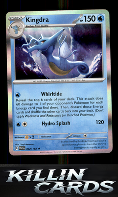 Kingdra 032/182 Pokemon Rare SV04: Paradox Rift Card NM