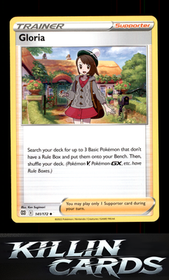 Gloria 141/172 Pokemon Uncommon SWSH09: Brilliant Stars Card NM