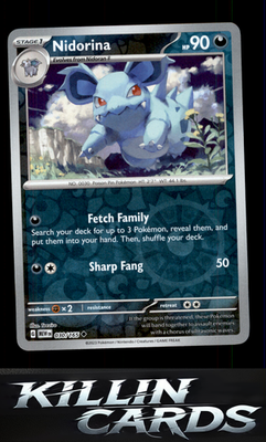 Reverse Holofoil Nidorina 030/165 Pokemon Uncommon SV: Scarlet & Violet 151 Card
