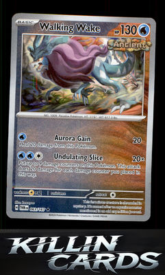 Reverse Holofoil Walking Wake 063/167 Pokemon Rare SV06: Twilight Masquerade Car
