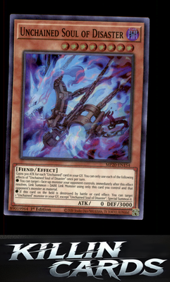 1st Edition Unchained Soul of Disaster MP20-EN154 YuGiOh Super Rare 2020 Tin of