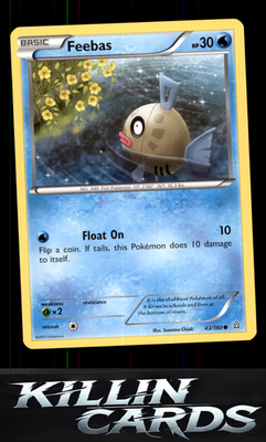 Feebas 43/160 Pokemon Common XY - Primal Clash Card NM