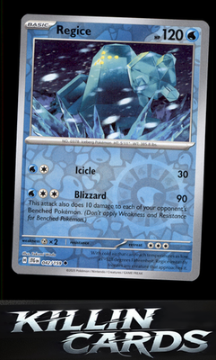 Reverse Holofoil Regice 042/159 Pokemon Uncommon SV09: Journey Together Card NM