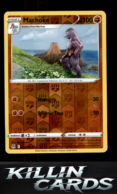 Reverse Holofoil Machoke 087/196 Pokemon Uncommon SWSH11: Lost Origin Card NM