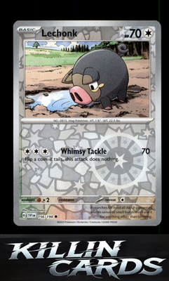Reverse Holofoil Lechonk - 156/198 156/198 Pokemon Common SV01: Scarlet & Violet