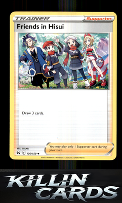 Friends in Hisui 130/159 Pokemon Uncommon SWSH: Crown Zenith Card NM