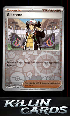 Reverse Holofoil Giacomo 182/193 Pokemon Uncommon SV02: Paldea Evolved Card NM
