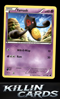 Yamask (55) 55/116 Pokemon Common Plasma Freeze Card LP