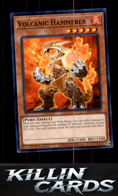 1st Edition Volcanic Hammerer LD10-EN052 YuGiOh Common Legendary Duelists: Soulb