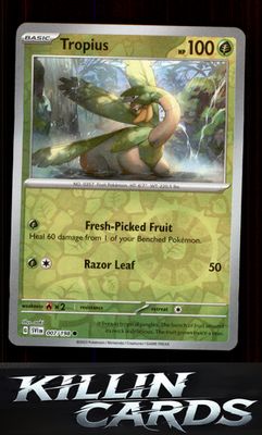 Reverse Holofoil Tropius 007/198 Pokemon Common SV01: Scarlet & Violet Base Set