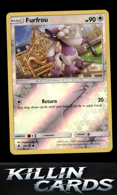 Reverse Holofoil Furfrou 99/131 Pokemon Common SM - Forbidden Light Card NM