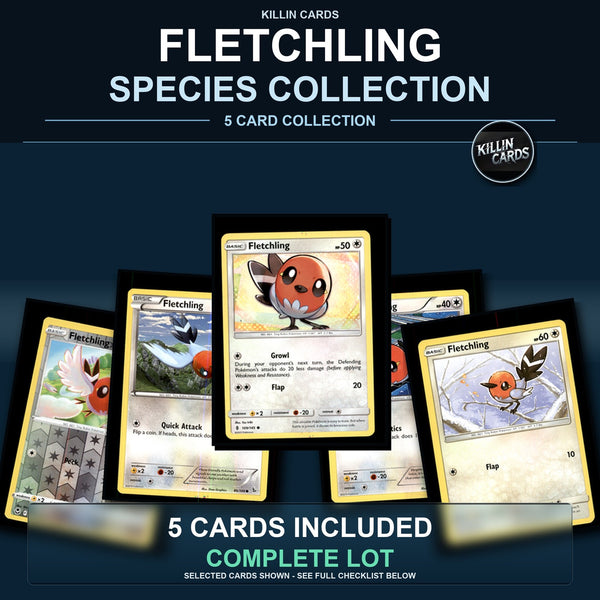 Pokemon TCG Fletchling Species Collection 5 Different Cards