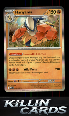 Hariyama 073/132 Pokemon Rare ME01: Mega Evolution Card NM