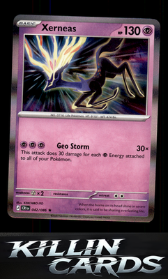 Xerneas - 042/086 042/086 Pokemon Rare ME04: Chaos Rising Card NM