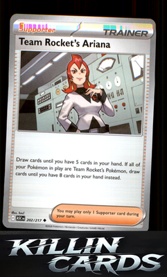Team Rocket's Ariana 202/217 Pokemon Uncommon ME: Ascended Heroes Card NM